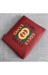 Gucci Print leather medium portfolio 500981 red HV06273bm74