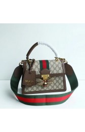 Gucci Queen Margaret GG small top handle bag 476541 brown HV09590HW50