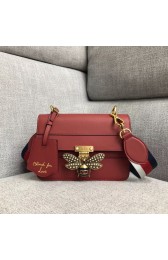 Gucci Queen Margaret small shoulder bag 476542 red HV08457Rk60