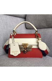 Gucci Queen Margaret small top handle bag 476541 red&white HV00220mm78