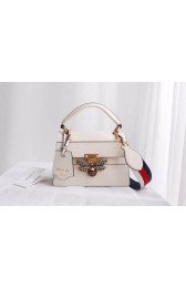 Gucci Queen Margaret small top handle bag 476541 white HV06619Kd37