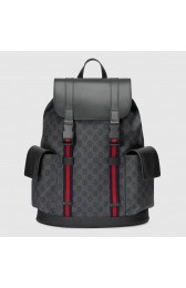 Gucci Soft GG Supreme backpack 495563 black HV09668MB38