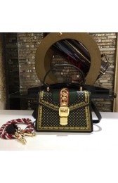 Gucci Sylvie leather mini bag 470270 black HV06913mV18