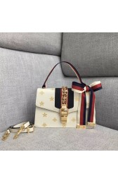 Gucci Sylvie small shoulder bag A421882 white HV00556EC68