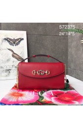 GUCCI Zumi small leather shoulder bag 572375 red HV11136Is53