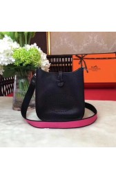 Hermes Evelyne original togo leather mini Shoulder Bag H1187 black HV00291dX32
