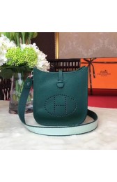 Hermes Evelyne original togo leather mini Shoulder Bag H1187 green HV04487Gm74