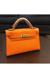 Hermes Kelly 20cm Tote Bag Original Leather KL20 orange HV03678Ea63
