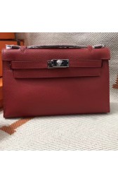 Hermes original epsom leather kelly Tote Bag KL2833 red HV00073Ea63