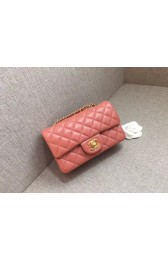 High Imitation Chanel Classic original Sheepskin Leather cross-body bag A1116 pink gold chain HV05381bg96