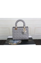 High Quality Dior 99002 original leather handbag Gray HV05485pR54