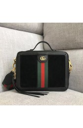 Hot Gucci Ophidia small shoulder bag 550622 Black suede HV08765Nm85