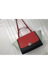 Hot Replica Celine Trapeze Bag Original Leather 3342 Red grey black HV00743wR89