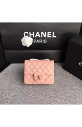 Imitation 1:1 Chanel Classic Flap Bag original Sheepskin Leather 1115 pink gold chain HV00087LT32