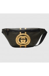 Imitation AAA Gucci-Dapper Dan original belt bag 536416 black HV09667RP55