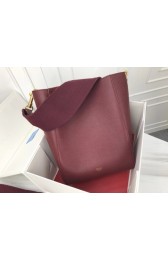 Imitation Celine Seau Sangle Original Calfskin Leather Shoulder Bag 3370 Wine HV00888ye39