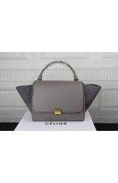 Imitation Celine Trapeze Bag Original Leather 3342-1 gray HV11261SU58