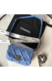 Imitation Chanel 19 Bodypack AS1163 light blue HV02553SU87