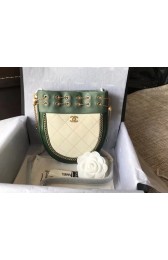 Imitation Chanel Flap Original Sheepskin leather cross-body bag 55698 green HV01889EY79