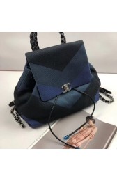 Imitation CHANEL Small Backpack 33659 Blue&black HV04679zn33