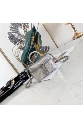 Imitation chanel small vanity with chain AP2194 Silver HV11674QN34