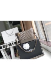 Imitation Cheap Chanel gabrielle small hobo bag A91810 grey HV11657fV17