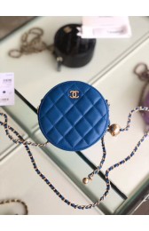 Imitation Cheap Chanel Original mini Sheepskin bag AS1449 blue HV00022fV17