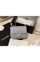 Imitation Fashion Chanel MINI Flap Bag Original Sheepskin Leather AS1786 Light grey HV06103kd19
