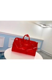 Imitation Fashion Louis Vuitton KEEPALL 50 Travel Bag with shoulder straps M53271 red HV09753kd19