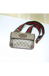 Imitation Gucci GG original canvas waisted bag 489617 coffee HV01417Ug88