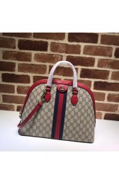 Imitation Gucci Ophidia GG medium top handle bag 524533 red HV04974SU34