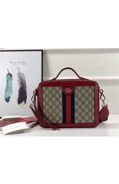 Imitation Gucci Ophidia small GG shoulder bag 550622 red HV07097AI36