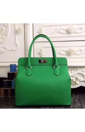 Imitation Hermes original leather toolbox handbag 3069 green HV10214QN34