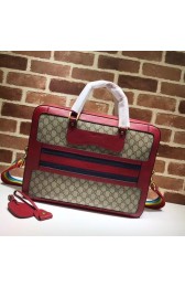 Imitation High Quality Gucci GG canvas Briefcase 484663 red HV02317Bo39