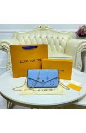 Imitation Louis Vuitton FELICIE POCHETTE M80498 Summer Blue HV00676SU58