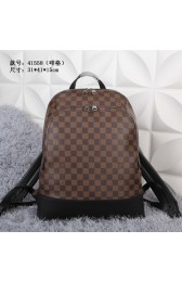 Imitation Louis Vuitton Monogram Damier Ebene Graphite Jake Backpack M41558 Coffee HV03472Tm92