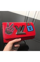 Imitation Louis Vuitton original Epi leather WALLET M63320 red HV08710VO34