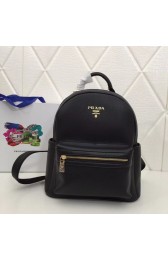Imitation Prada Calf leather backpack 2819 black HV01808lH78