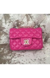 Imitation Top Chanel Classic MINI Flap Bag Sheepskin Leather A1115 Rose HV02921tr16