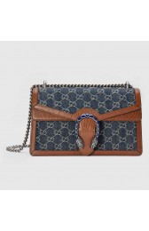 Imitation Top Gucci Dionysus small shoulder bag 400249 Dark blue HV00046tr16