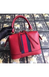 Knockoff Gucci GG Calf leather top quality tote bag 523433 red HV08030Ez66