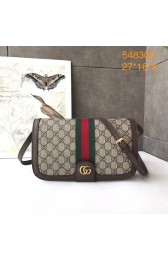 Knockoff Gucci Ophidia GG Supreme small shoulder bag 548304 brown HV11871yN38