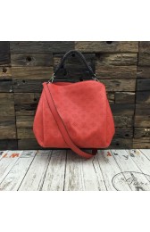 Knockoff High Quality 2015 louis vuitton mahina leather babylone pm m50053 red(original leather) HV01246Lg12