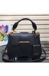Knockoff Prada Embleme Saffiano leather bag 1BN005 black HV04795NL80