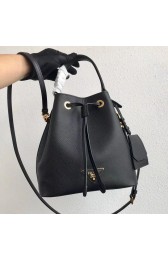 Knockoff Prada Galleria Saffiano Leather Bag 1BE032 Black HV05502JF45