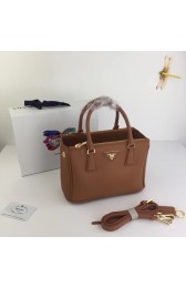 Knockoff Prada Galleria Small Saffiano Leather Bag BN2316 brown HV08133vf92