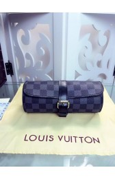 Louis Vuitton Damier Graphite Canvas 3 Watch Case M47530 HV09530Eb92