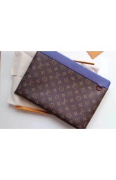 Louis Vuitton Monogram Canvas Clutch Bag POCHETTE APOLLO B63048 blue HV00503zS17