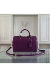 Louis Vuitton Monogram Empreinte 30CM Tote Bag M91330 Dark Purple HV03304fJ40