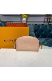 Louis vuitton original Epi Leather COSMETIC POUCH PM M52030 pink Rose Ballerine HV06921Ym74